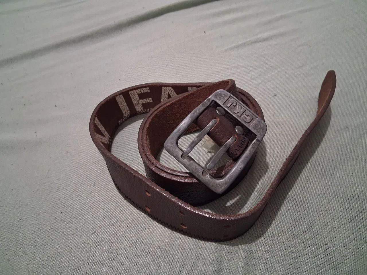 Cinto CKJ Jeans Marrom