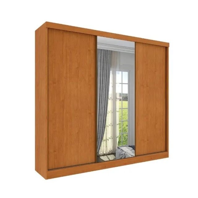 Guarda Roupa Casal 2.70 M C/03 Portas Correr e Espelho. Produto Novo Direto da Fábrica. - Foto 6
