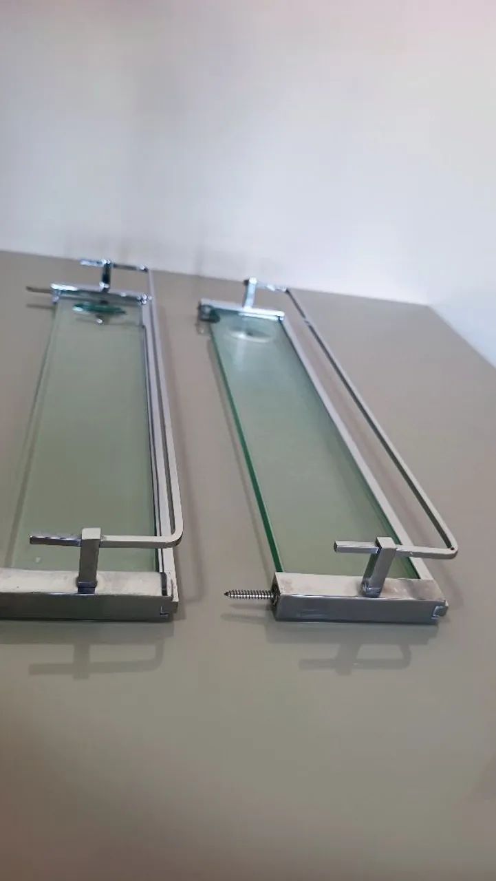 Porta Shampoo de vidro e inox - Foto 5