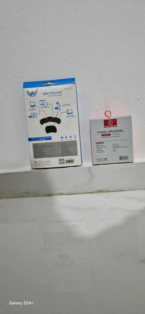 Fone de ouvido + miniteclado  - Foto 2