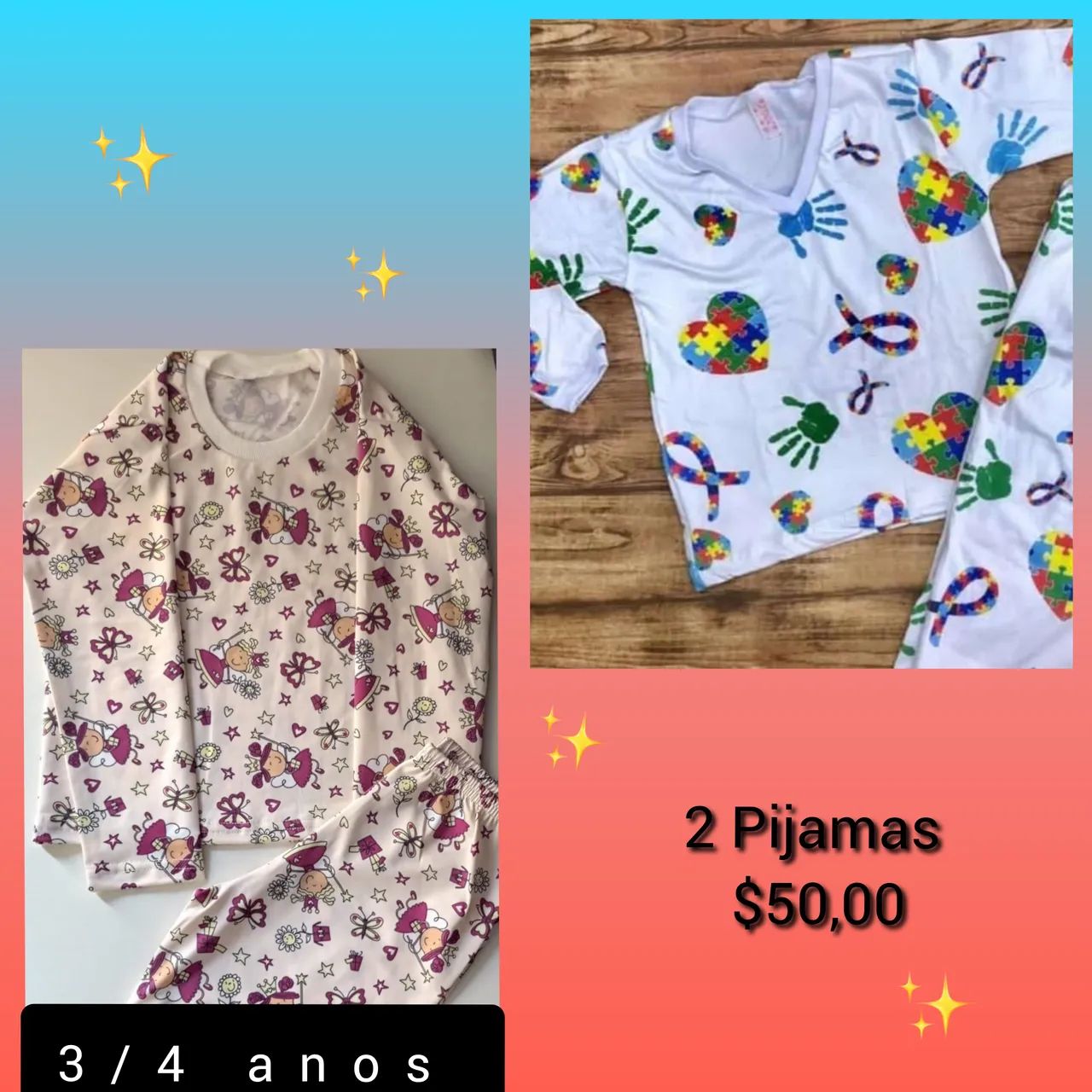 Kit 2 Pijamas infantis   - Foto 2