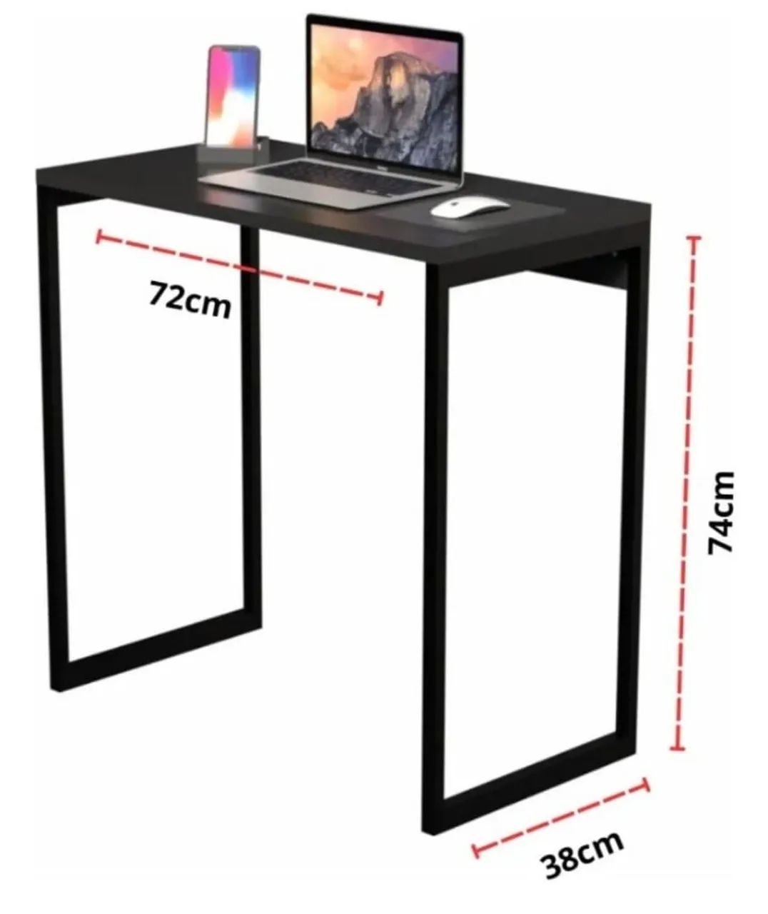 Mesa em Metalon com Tampo  em MDF. Produto novo  - Foto 5