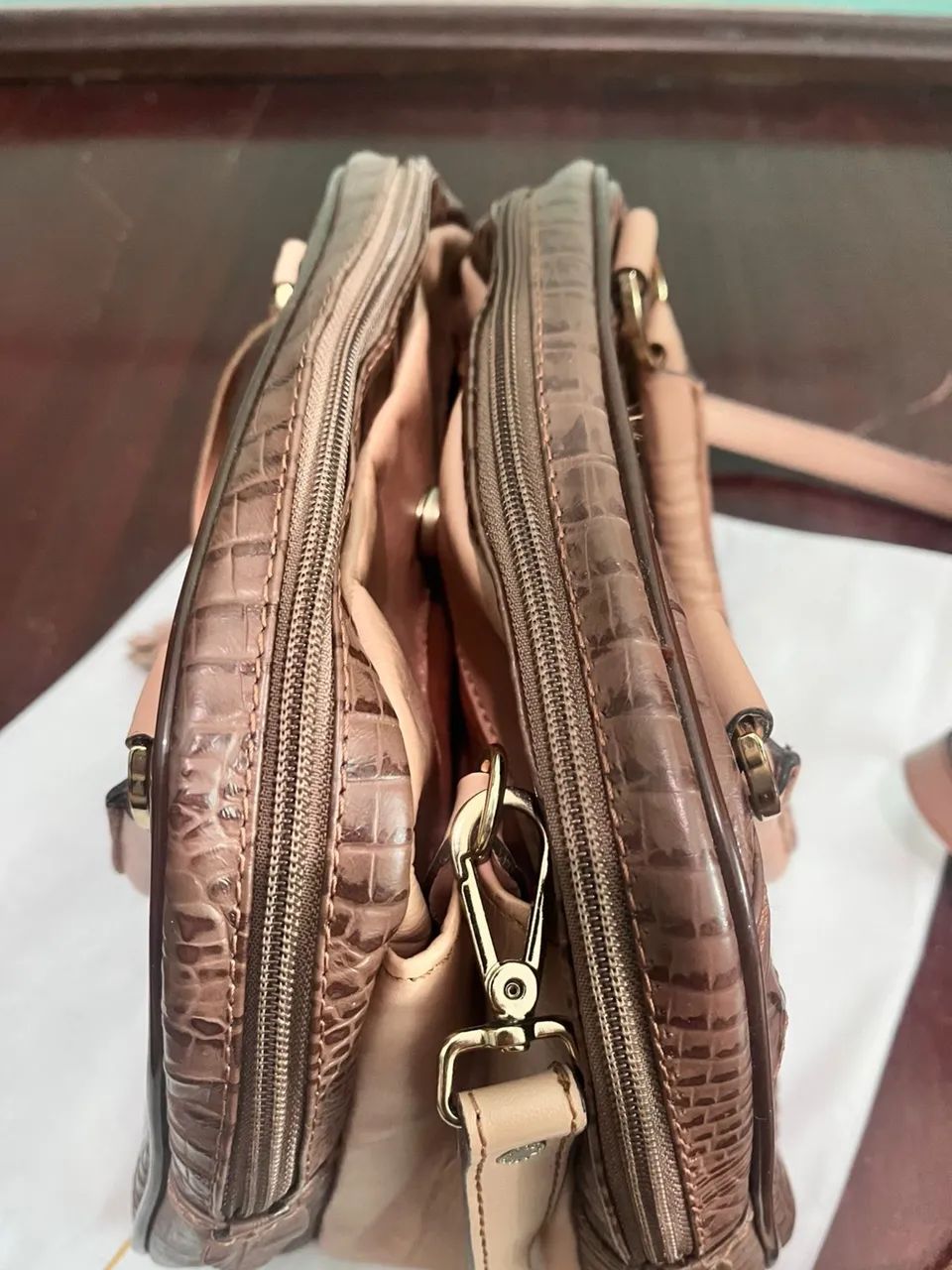 Bolsa Couro Marrom - Foto 4