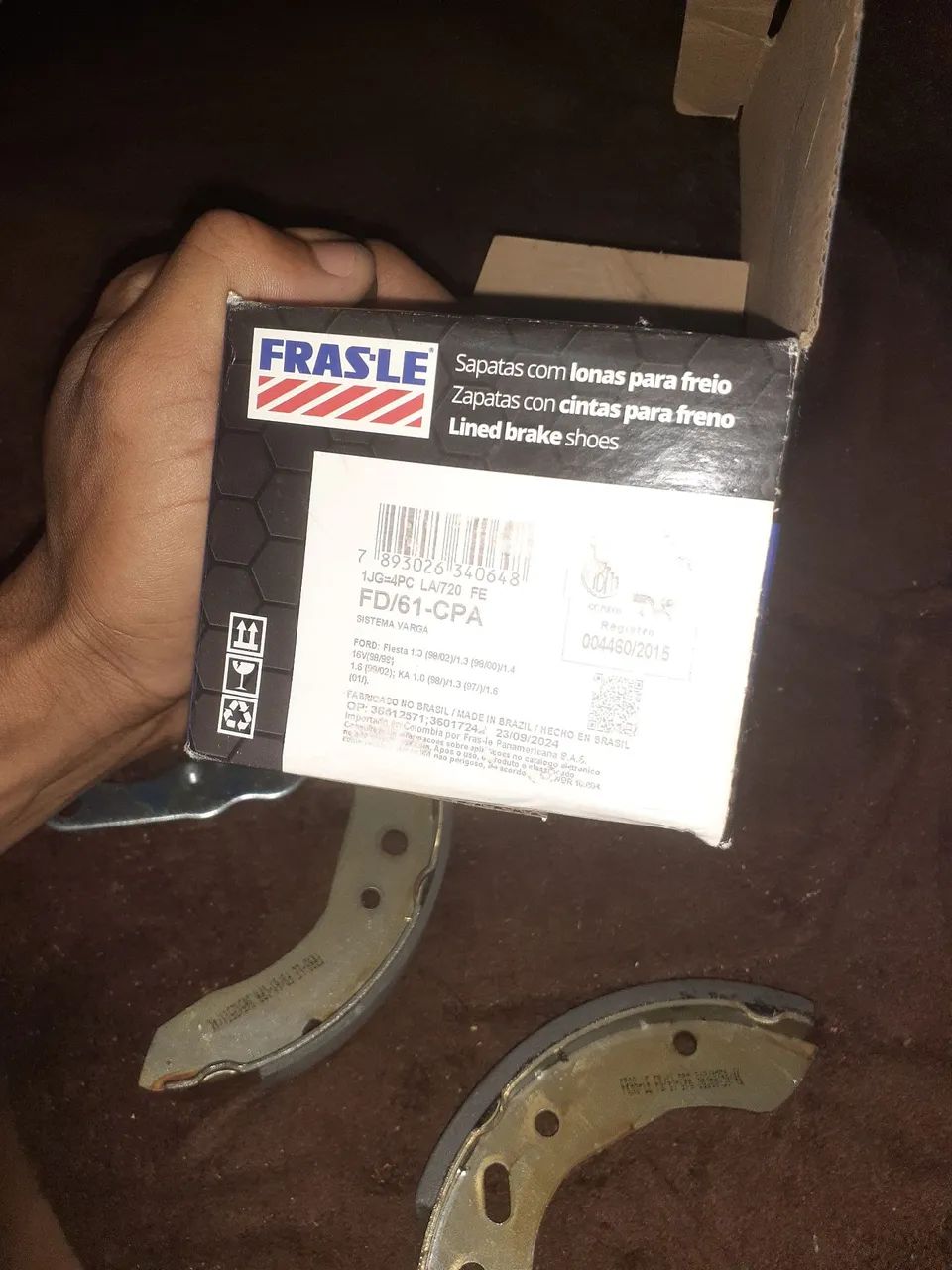 sapatas de freio da Ford Ka Ford fiesta