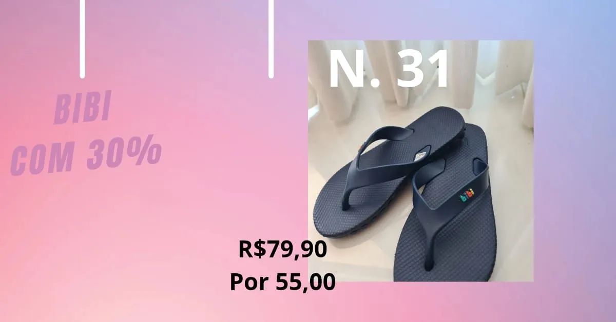 Sandálias e Sapatos Bibi N variados com 30% de desconto ou 50% pix - Foto 2