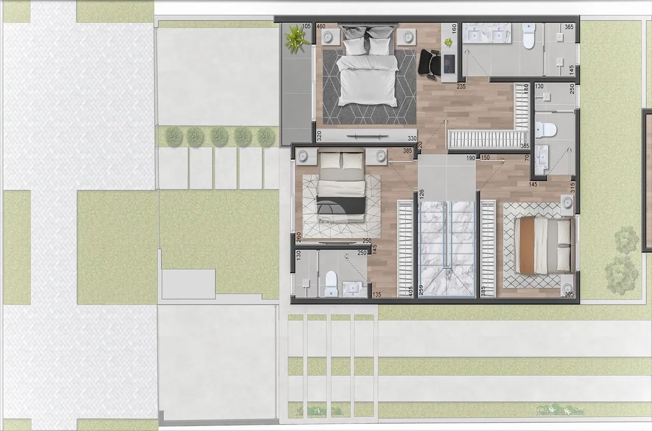 Casa de condomínio para venda possui 168 m² com 1 quarto - Foto 2