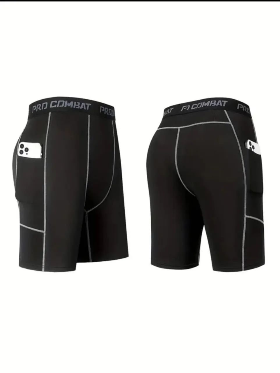Calças de ginástica masculinas - alta elasticidade e respiráveis - Foto 3