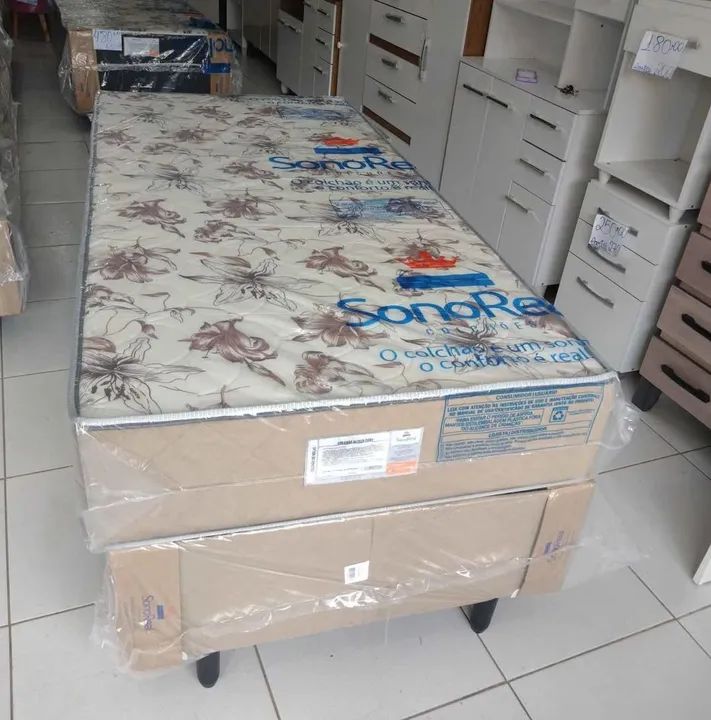Cama Box SonoReal solteiro com molas ensacadas  - Foto 3