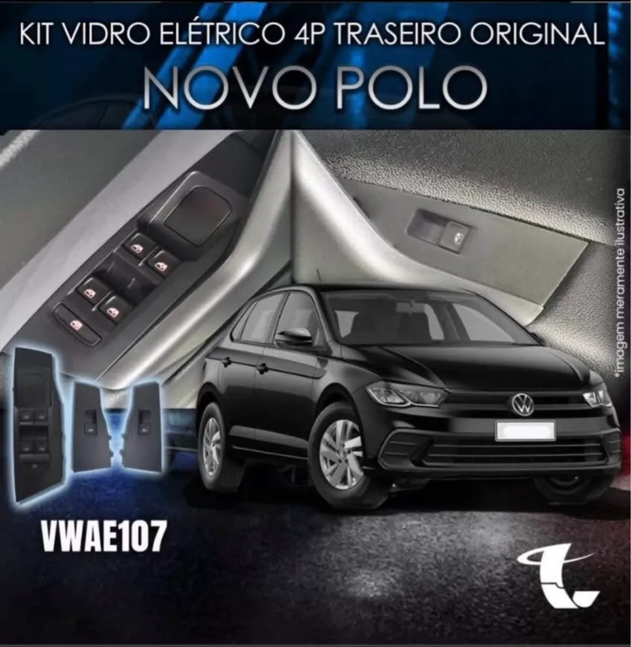 KIT VIDRO ELÉTRICO ANTIESMAGAMENTO