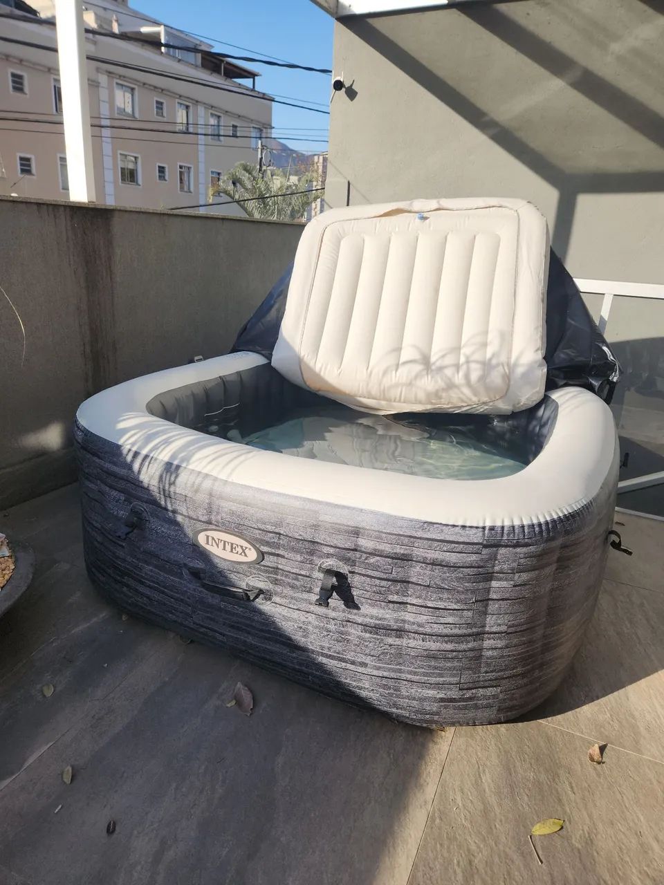 Ofurô intex greywood Quadrado 4 lugares Deluxe