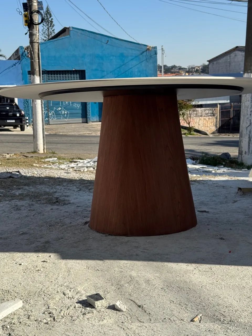 Mesa de jantar com pedra calacata ultracompacta  - Foto 4