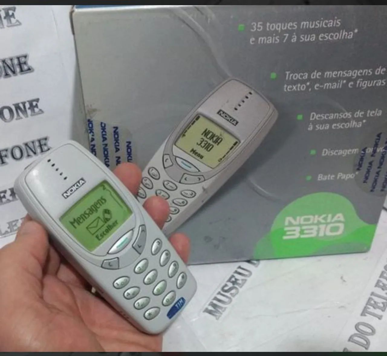 Nokia 3310 original celular antigo RELIQUIA na caixa funcionando 