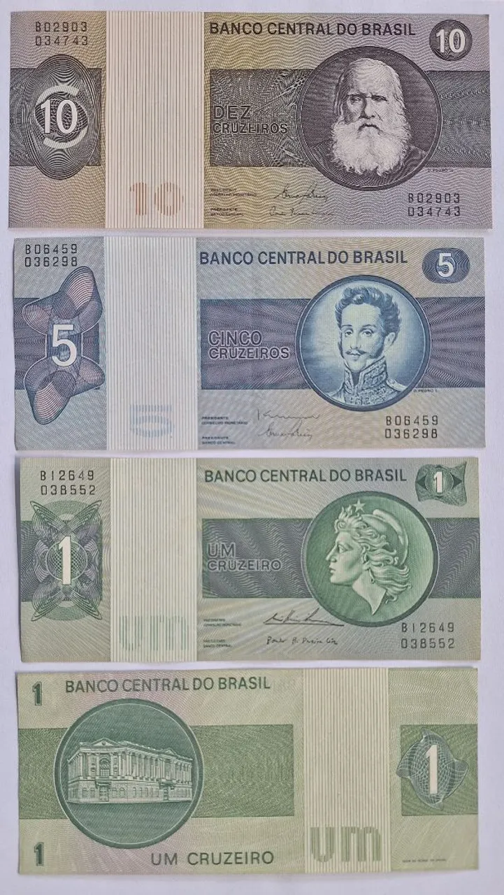 Cédulas dinheiro antigo- Cruzeiros