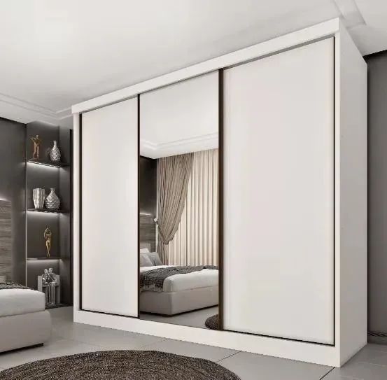 Guarda Roupa Casal 2.70 M C/03 Portas Correr e Espelho. Produto Novo Direto da Fábrica.