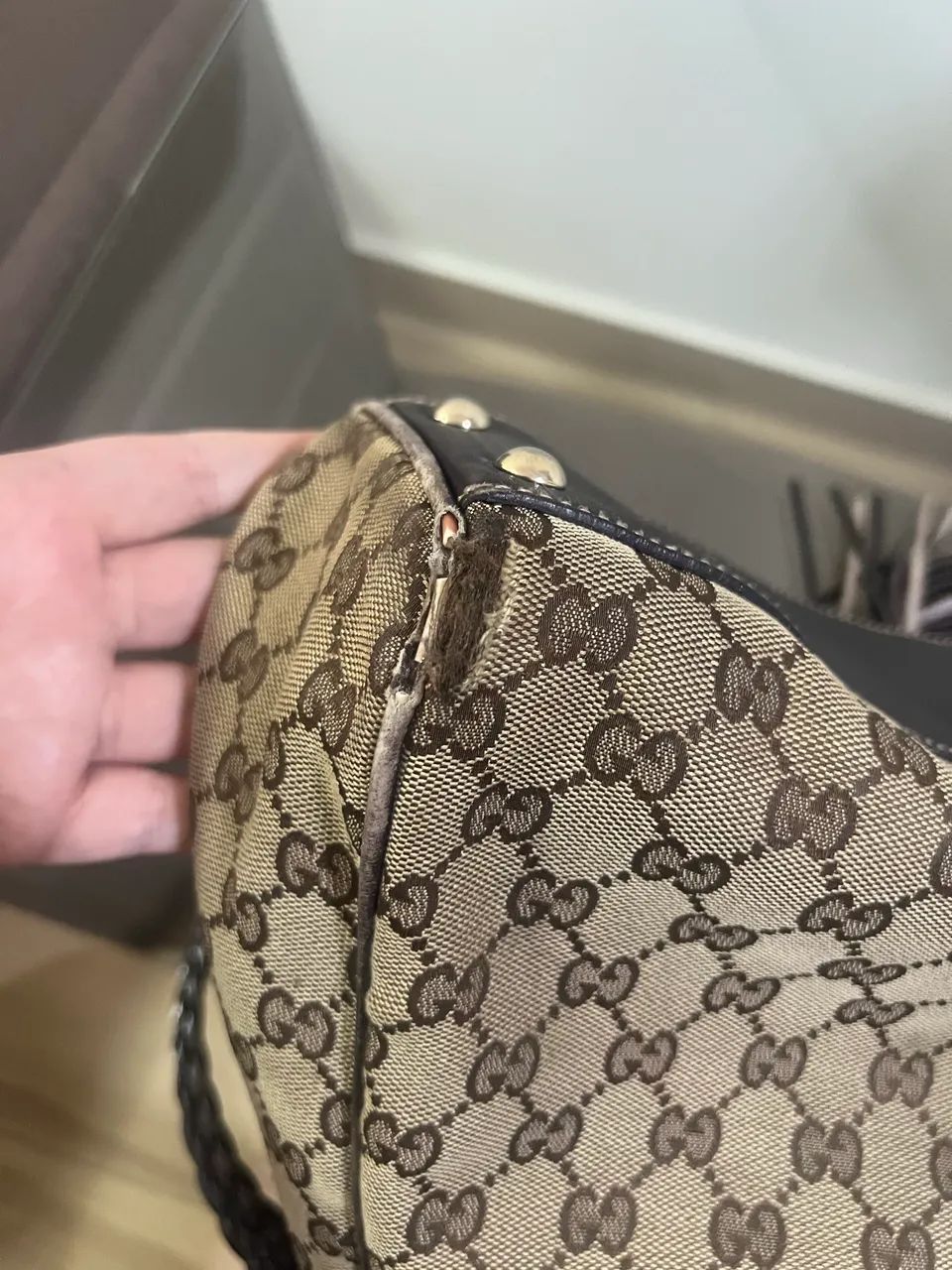 Bolsa Gucci em Canvas GG - Foto 2