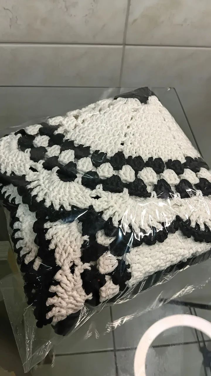 Kit de banheiro em crochê  - Foto 4