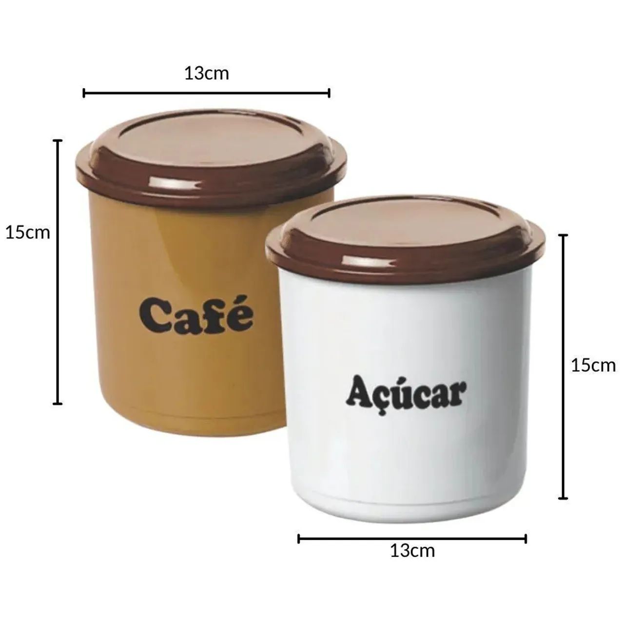Conjunto de Pote de Café e Açúcar  - Foto 2