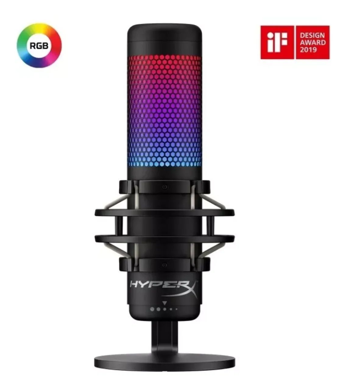 Microfone Condensador HyperX QuadCast S - RGB Personalizável - Foto 2