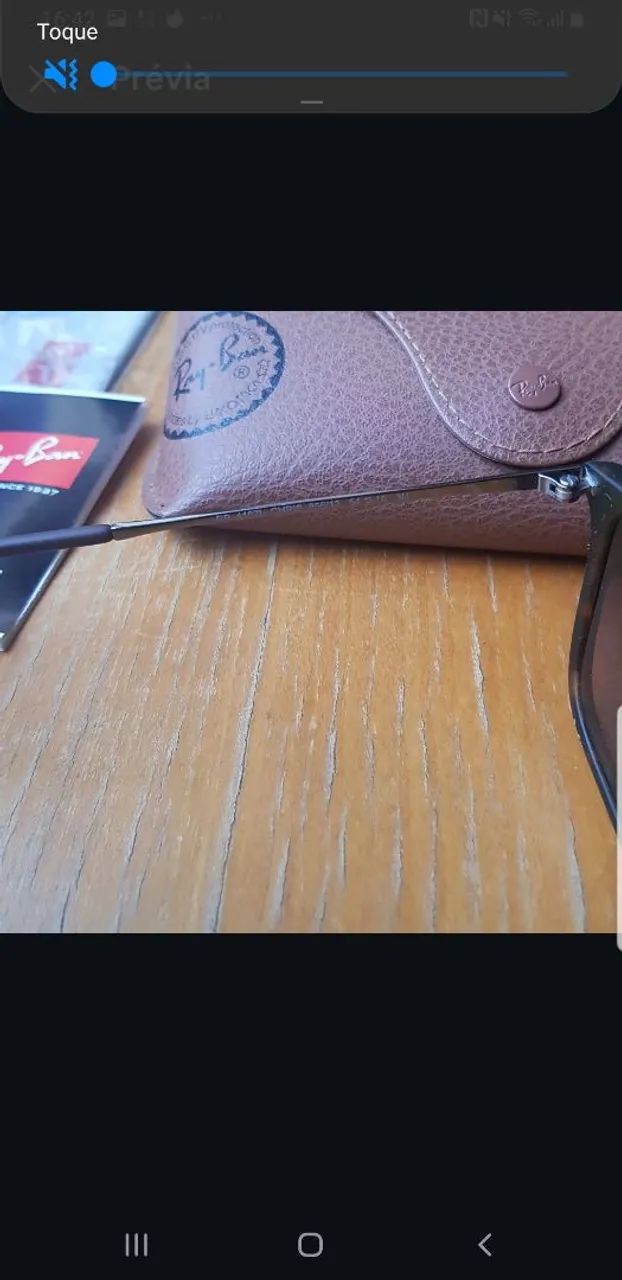 Oculos Top Ray Ban Chris Original - Foto 5