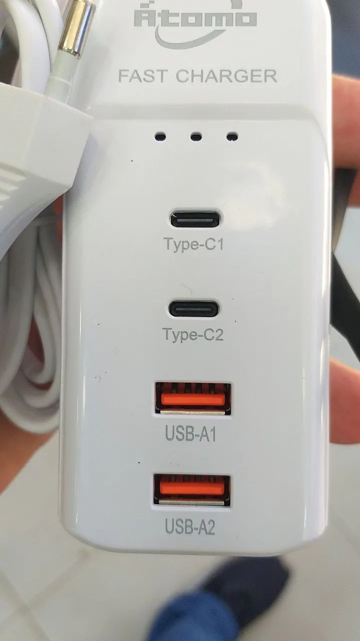 Carregador de Mesa Atomo 66W - Carregamento Rápido e Seguro - Foto 3