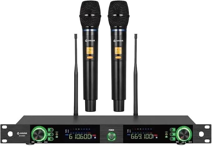 Microfone Sem Fio Profissional com Tecnologia de Frequência Infravermelha UHF - Foto 3