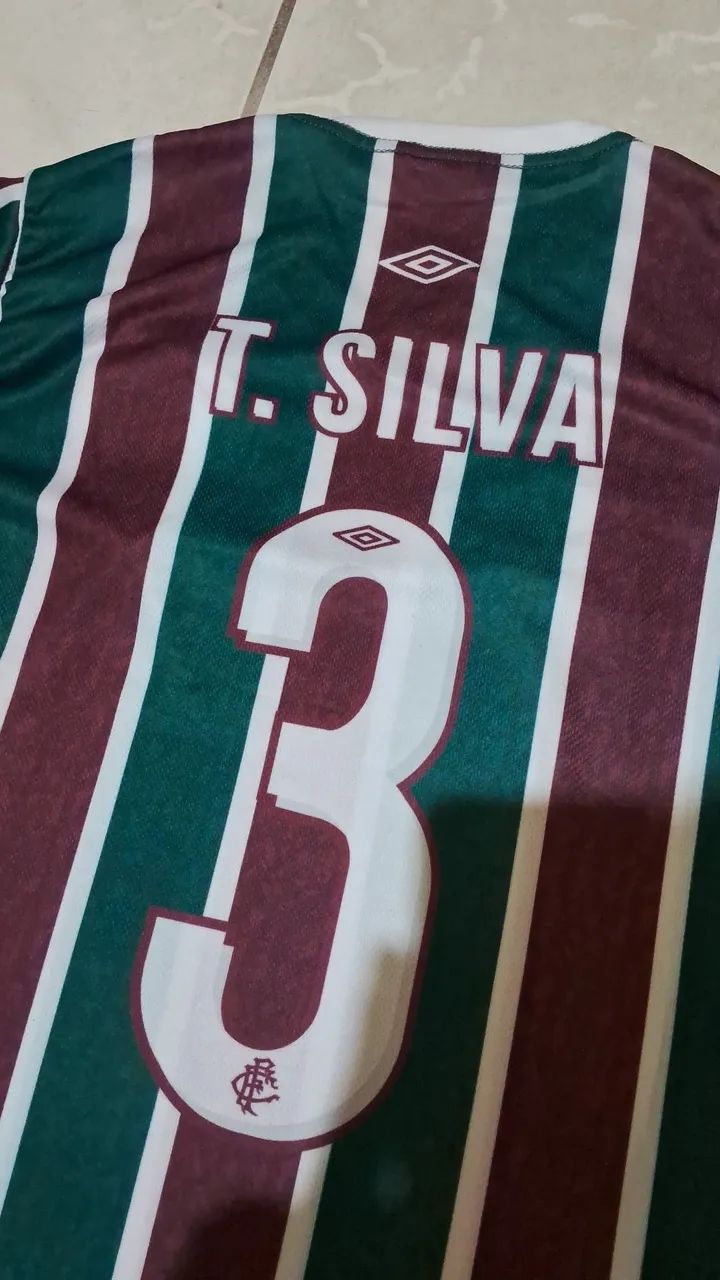 Camisa Fluminense Tiago Silva (tamanho G) dri-fit  - Foto 5