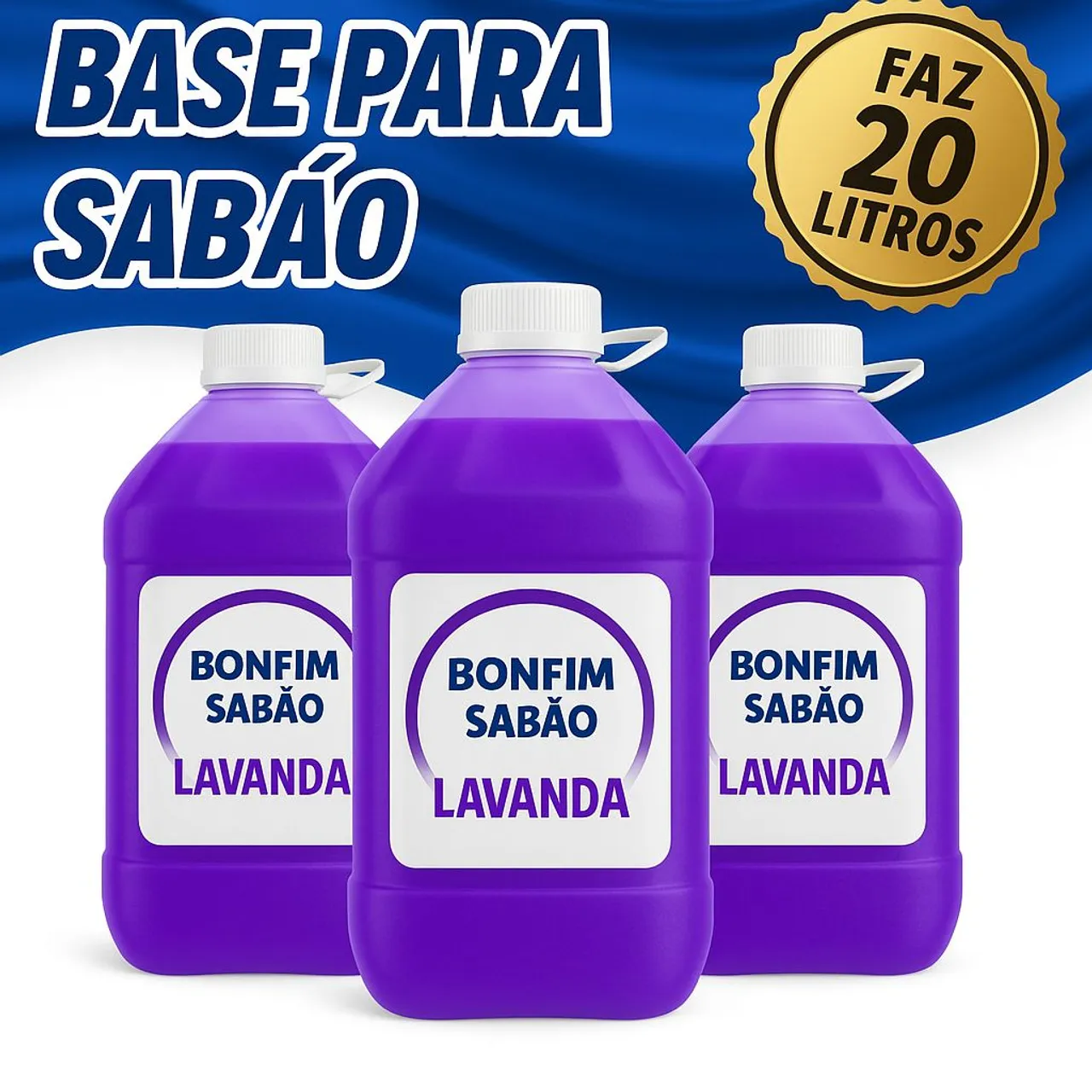 Sabão Lava roupas Faz 20 Litros