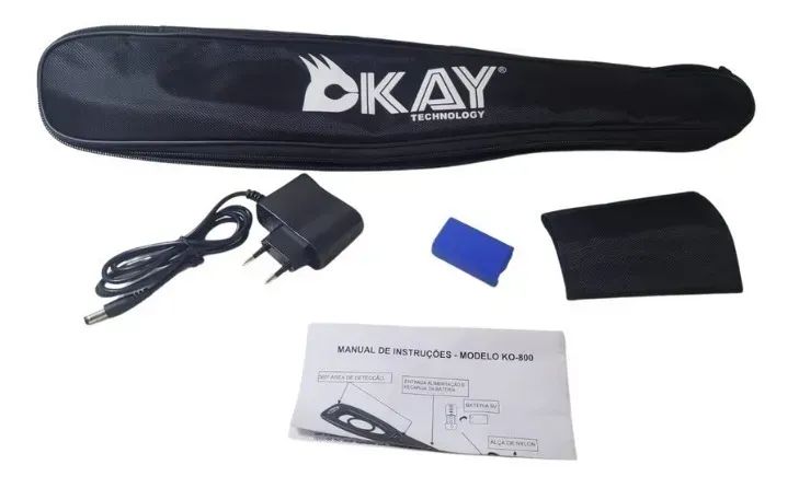 Detector De Metais Okay Ko-800 - Preto 9v Bateria
