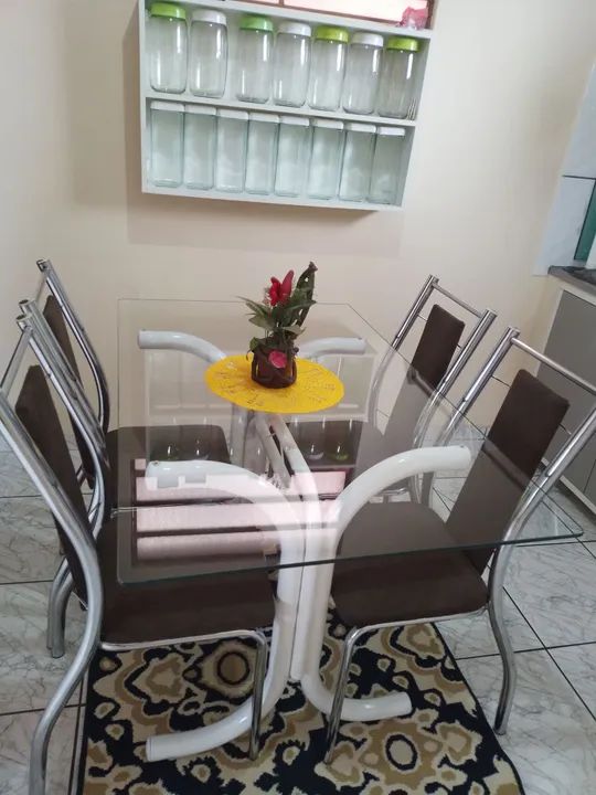 MESA COM 4/CADEIRAS!!!!!! - Foto 3