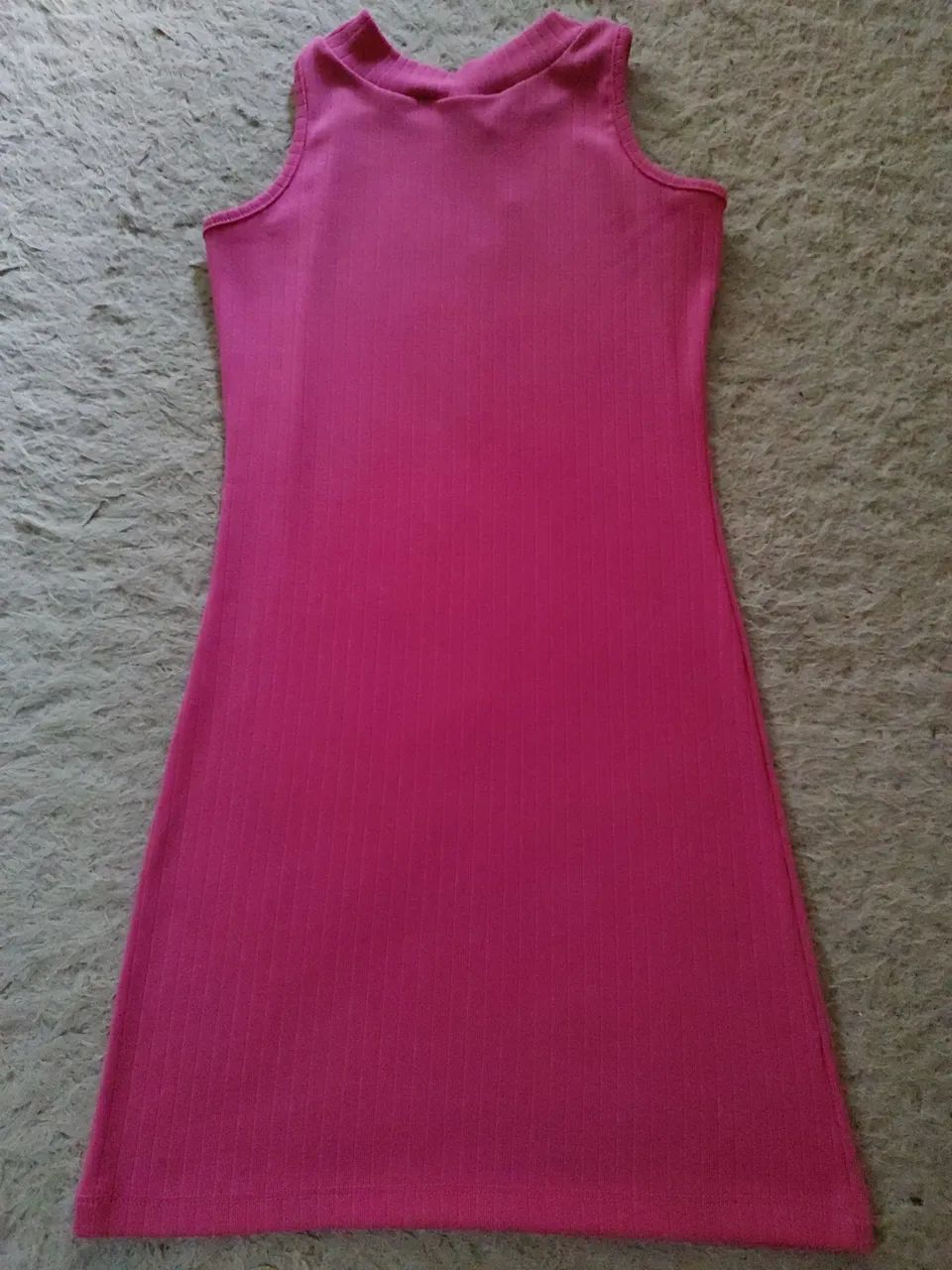 Vestido canelado Rosa. - Foto 3
