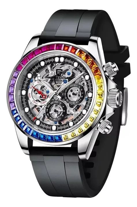Relógio Pagani Design rainbow automático