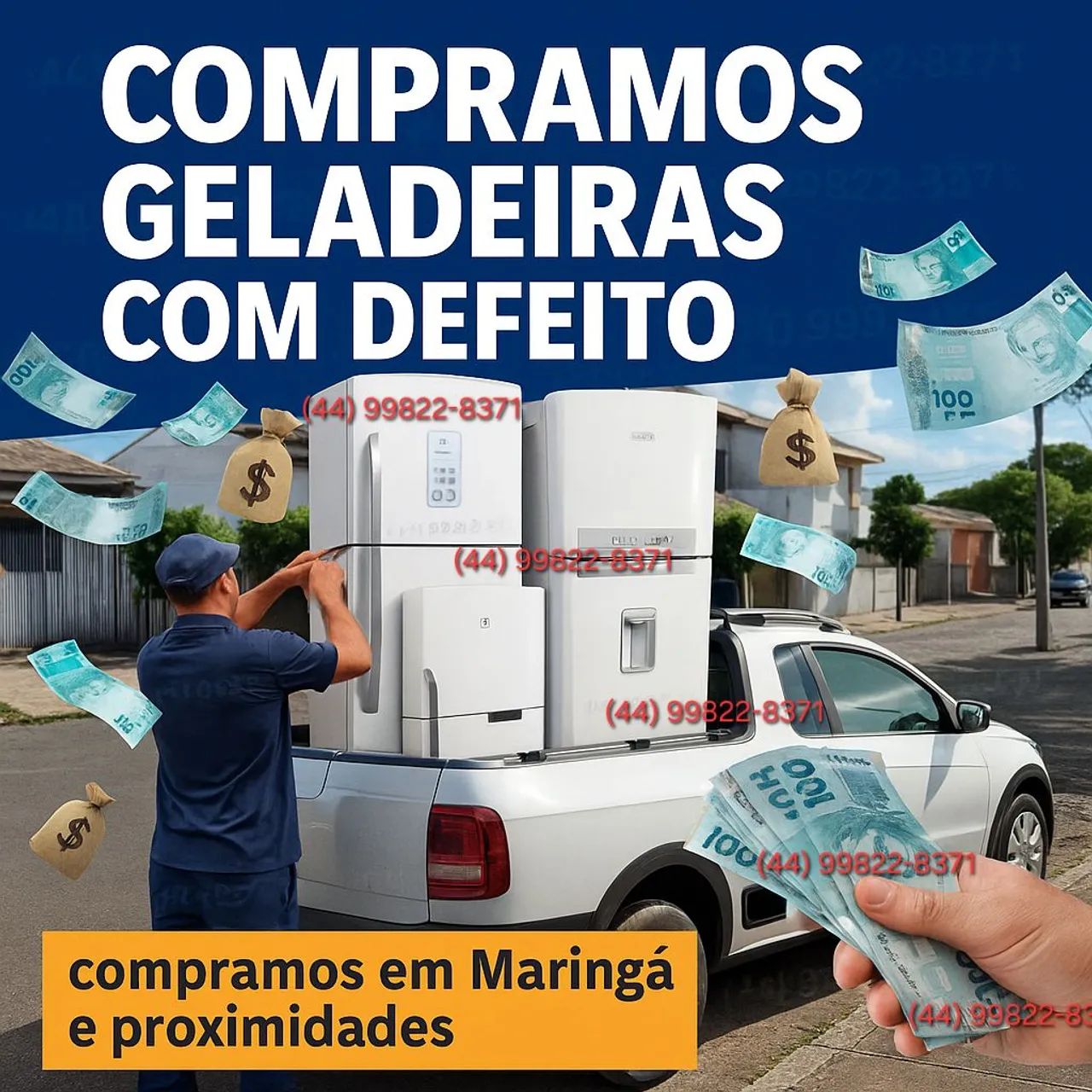 Geladeiras com defeito - Compramos!