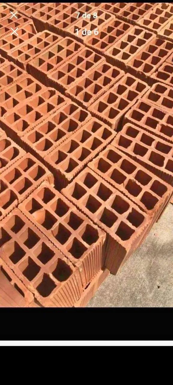 TIJOLOS DE 8 F QUADRADO 9X19X19  DE SERGIPE, WhatsApp *51. 790 reais o mileiro.  - Foto 5
