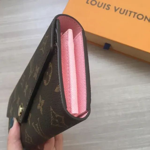 Carteira Louis Vuitton Monogram rosa ouro - Foto 5