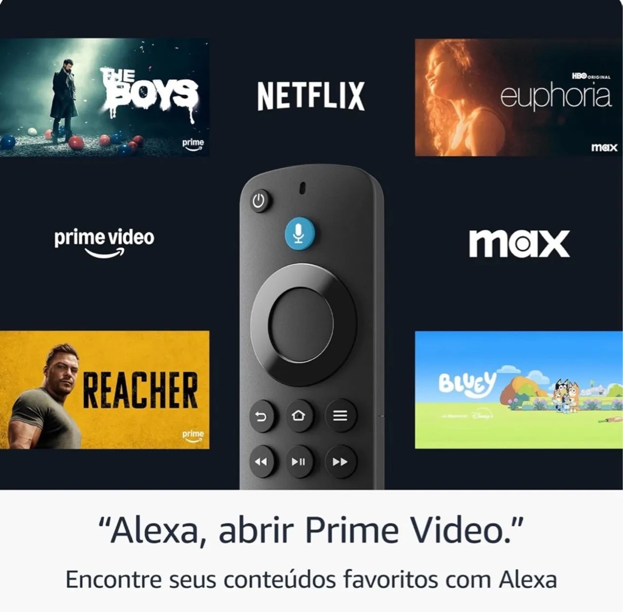 Amazon Fire TV Stick HD - Novo - Com controle remoto de voz - Foto 4
