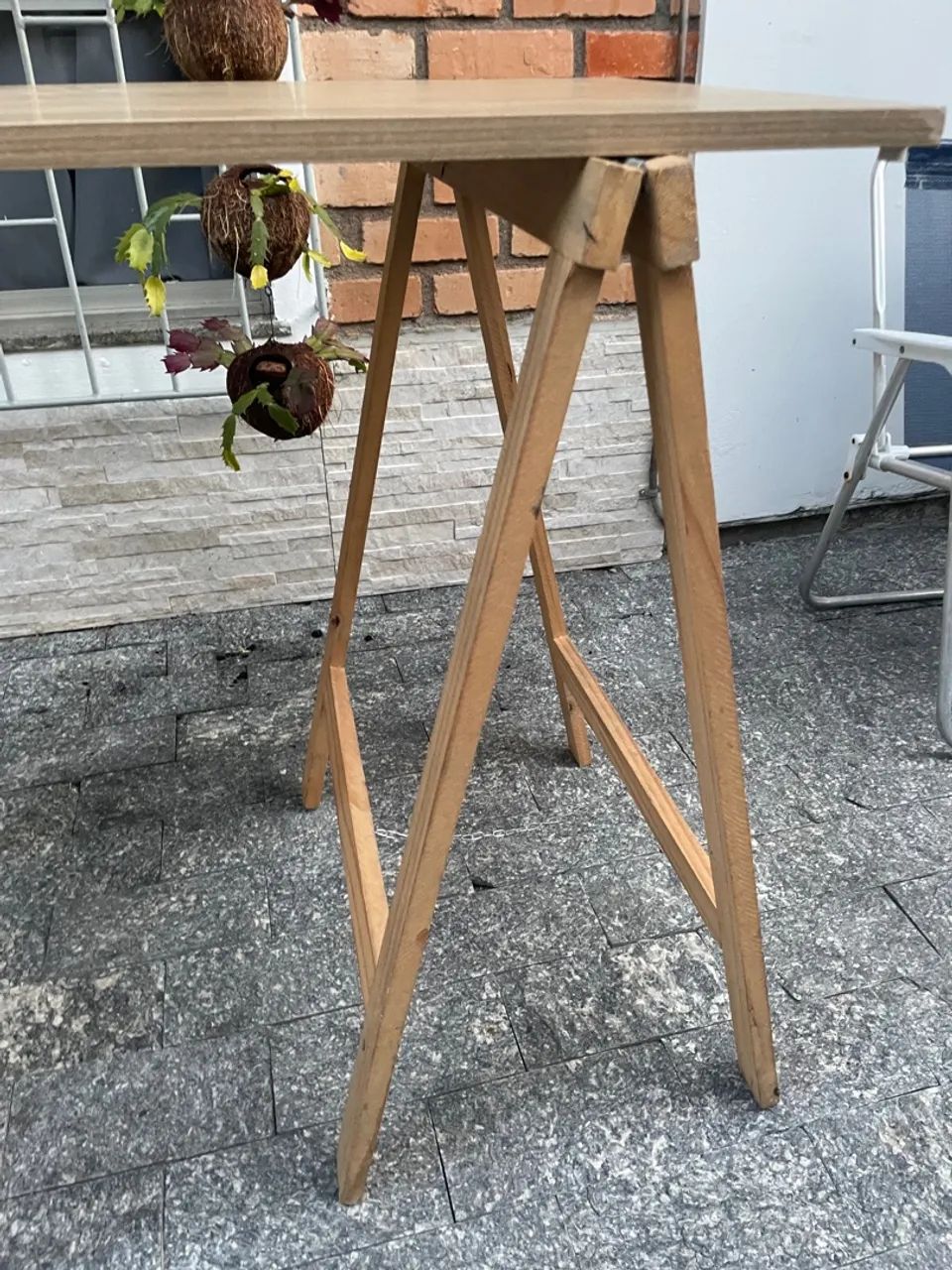 Mesa de madeira para artesanato - Foto 3