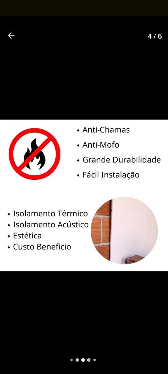 Isopor 10 Unidades EPS Antichamas 1m x 50cm x 40mm - Foto 3