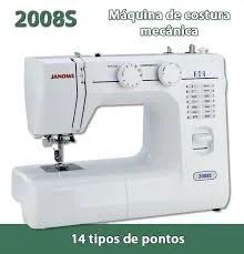 Máquina de Costura Janome 2008S NOVA 110V - Foto 5
