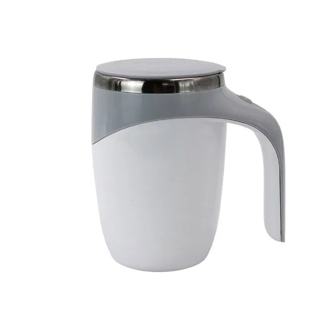 Caneca Térmica Com Tampa 380ml Mixer A Pilha Mistura Liquido Frio Quente Café Chocolate 