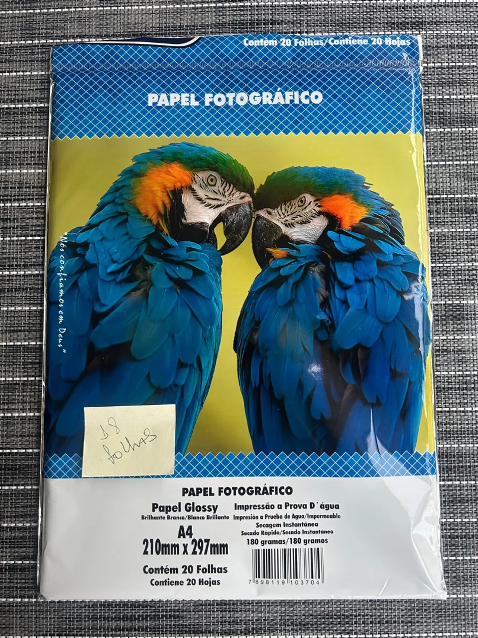Papel Fotográfico Glossy A4 - 18 Folhas