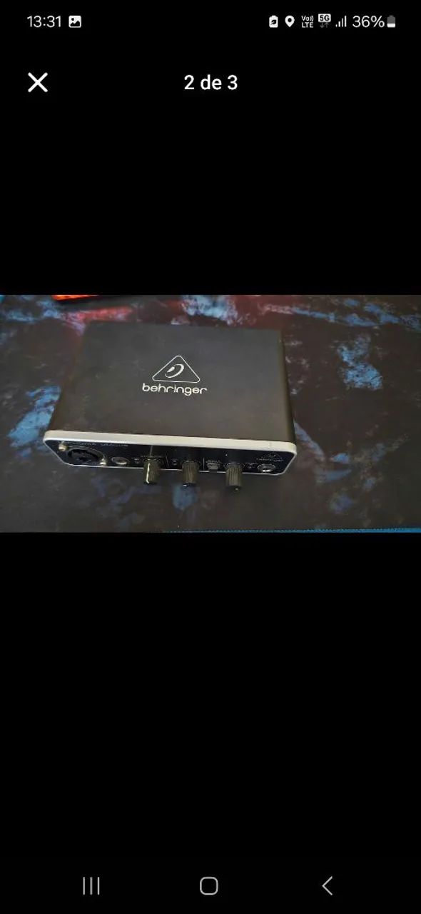 Interface de Áudio Behringer U-Phoria UMC22 - Foto 2