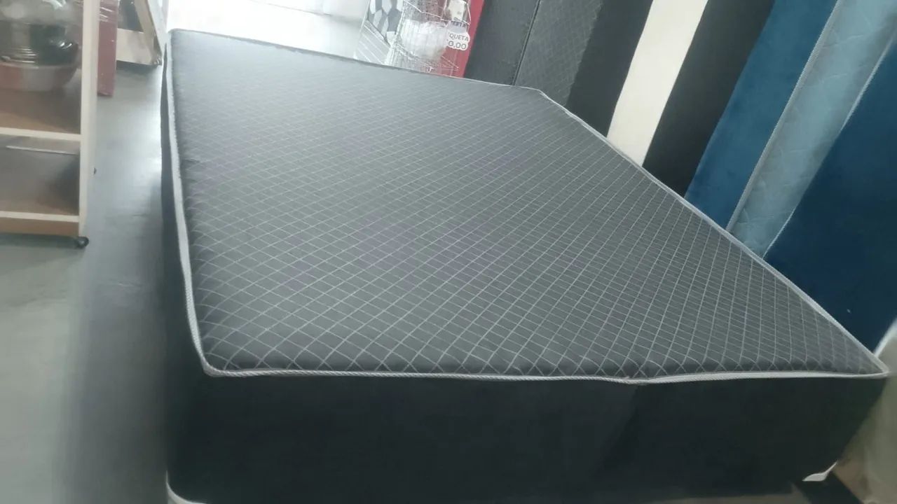 Cama Box Casal Queen Nova - Espuma (ENTREGA GRÁTIS) - Foto 5