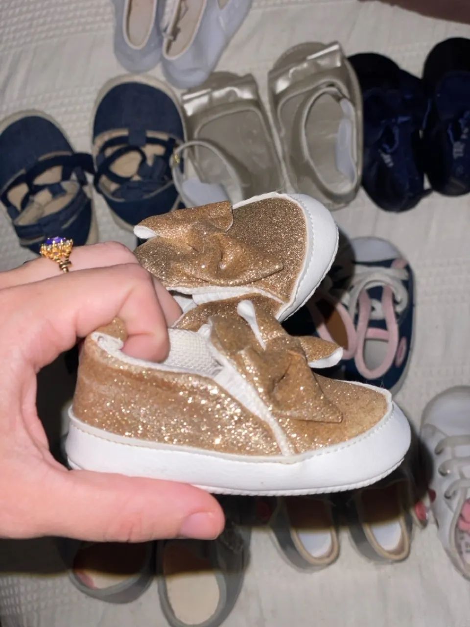 10 pares de sapatinho pra bebê menina. - Foto 4