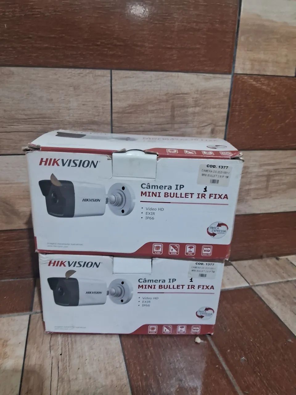 Kit wom mimo intelbras 5a 2 câmera hikvision 720P 2.8mm - Foto 5