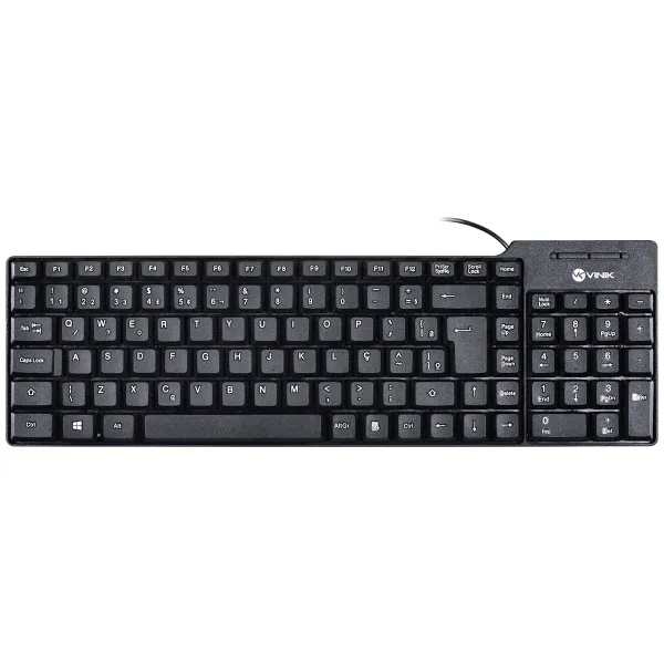 Teclado Usb Compacto Dynamic Abnt2 Cabo 1.8M Preto - Dt150