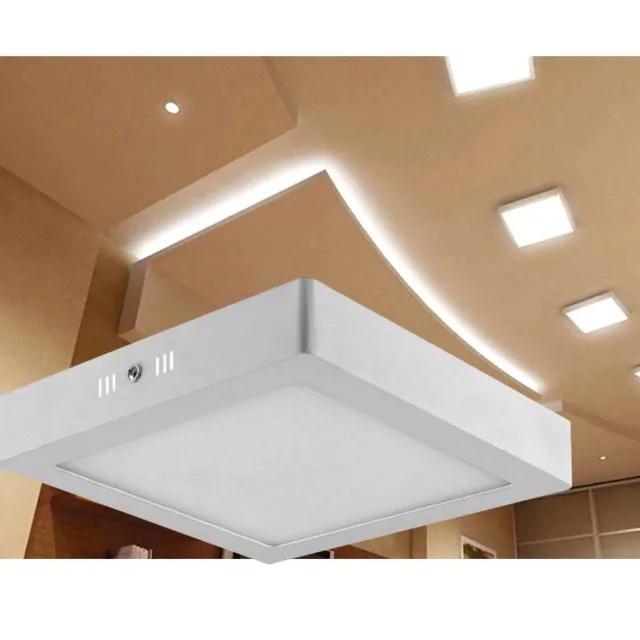 PAINEL BACKLIGHT LED PROJETO QUADRADO SOBREPOR BRANCO 36W 6500K 400X400X38 AUTOVOLT