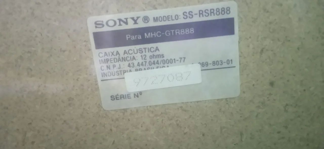 Som Sony GTR 888 1200w pancada! - Foto 5
