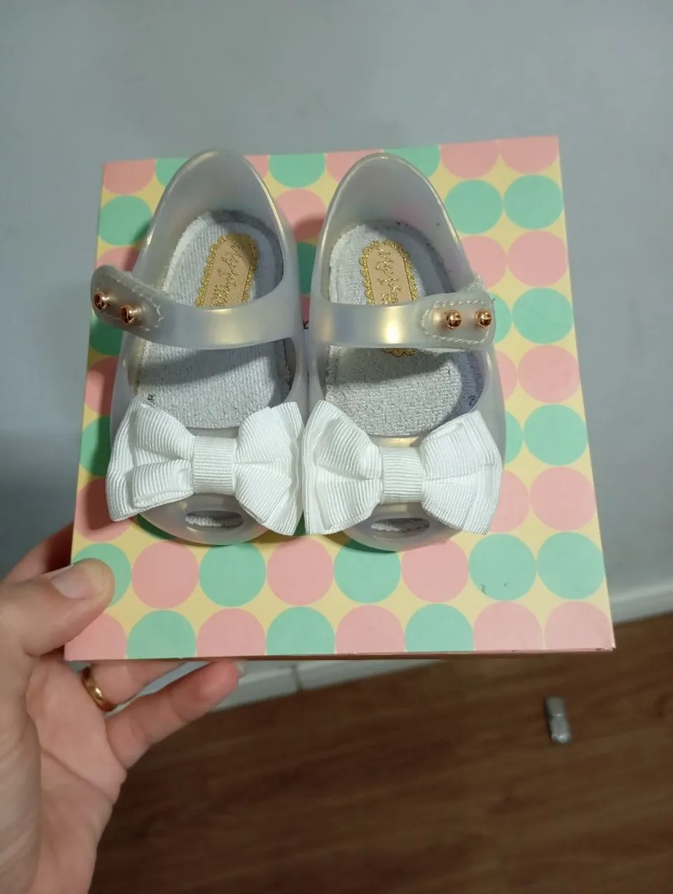 Sandálias Melissa Infantil Transparentes com Laço