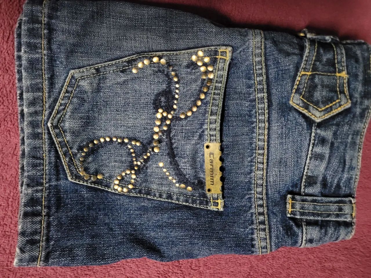 Mini saia jeans Carmim Original  numero 27. - Foto 4
