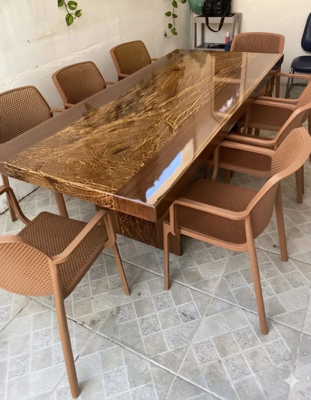 Mesa pedra de ardósia 